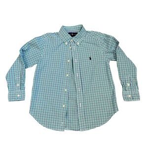 Boys Ralph Lauren Buttondown Plaid Oxford Shirt Size 6